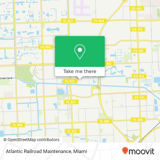 Atlantic Railroad Maintenance map