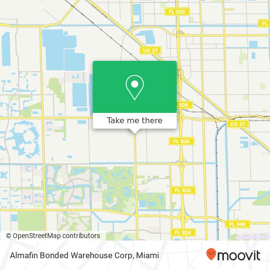 Almafin Bonded Warehouse Corp map