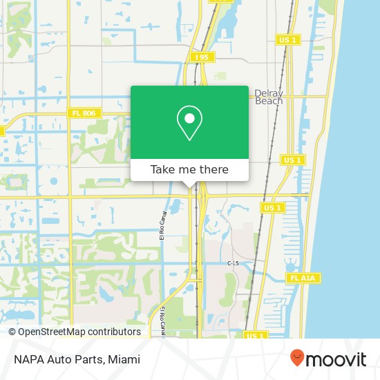 Mapa de NAPA Auto Parts