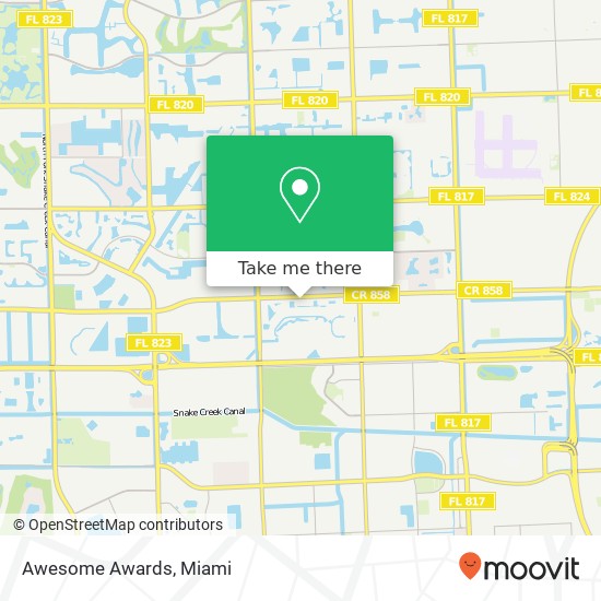 Awesome Awards map
