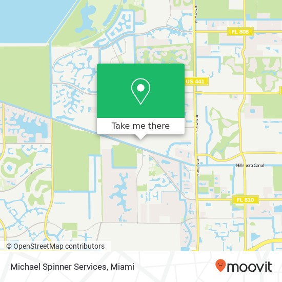 Michael Spinner Services map