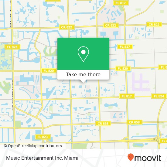 Music Entertainment Inc map