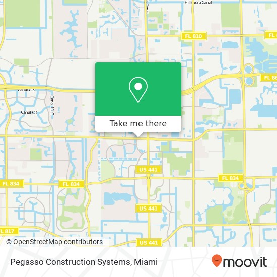 Mapa de Pegasso Construction Systems