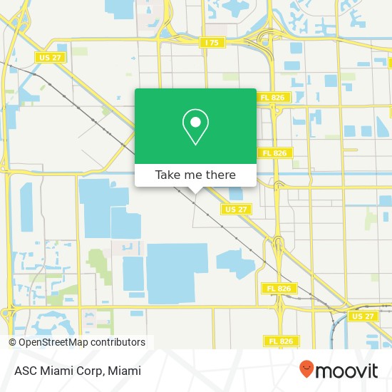 Mapa de ASC Miami Corp