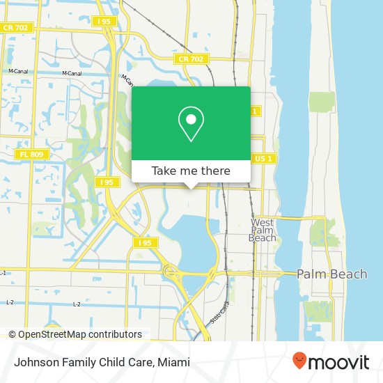 Mapa de Johnson Family Child Care