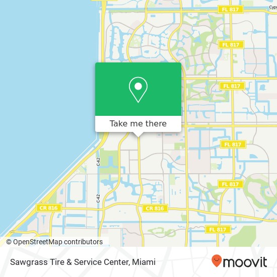 Sawgrass Tire & Service Center map