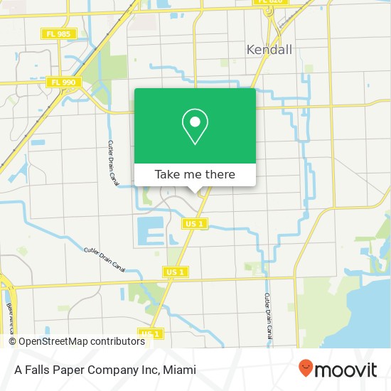 A Falls Paper Company Inc map
