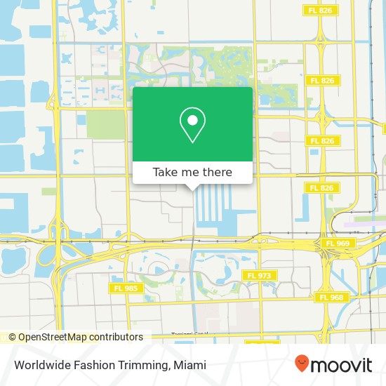 Worldwide Fashion Trimming map