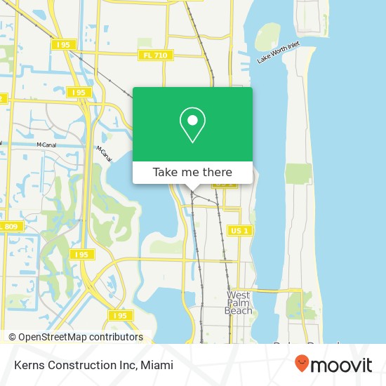 Kerns Construction Inc map