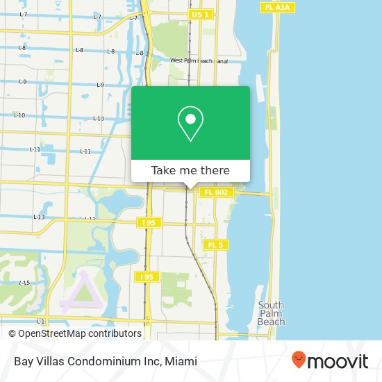 Bay Villas Condominium Inc map