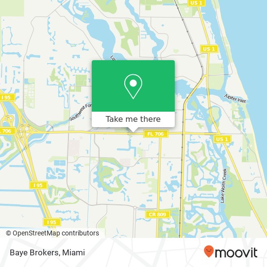 Baye Brokers map