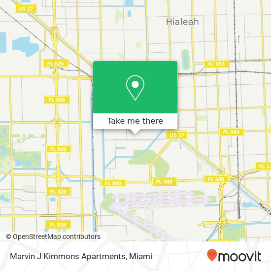 Mapa de Marvin J Kimmons Apartments