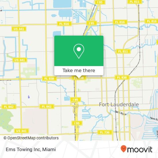 Ems Towing Inc map