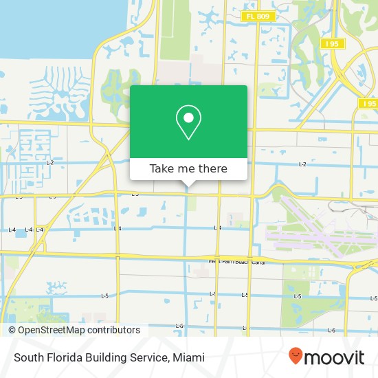 Mapa de South Florida Building Service