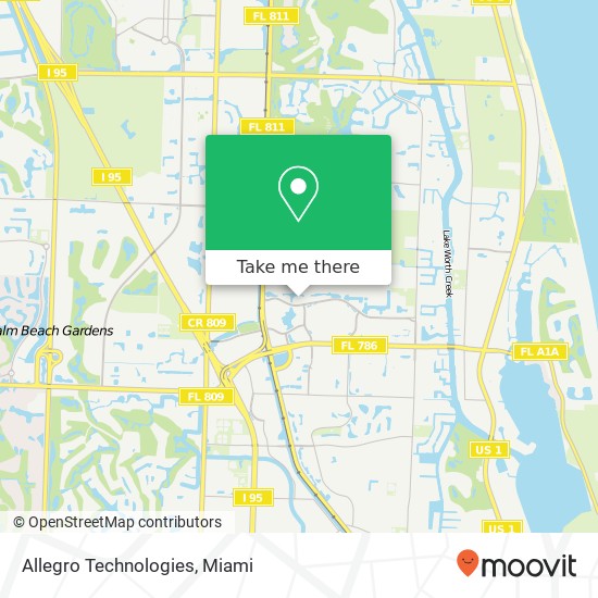 Allegro Technologies map