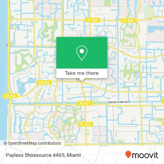 Mapa de Payless Shoesource 4465