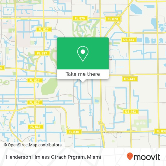 Mapa de Henderson Hmless Otrach Prgram