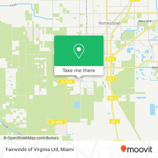 Mapa de Fairwinds of Virginia Ltd