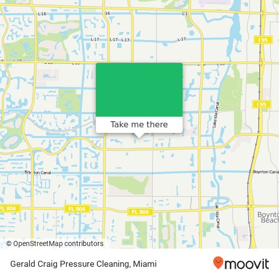 Mapa de Gerald Craig Pressure Cleaning