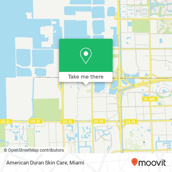 Mapa de American Duran Skin Care