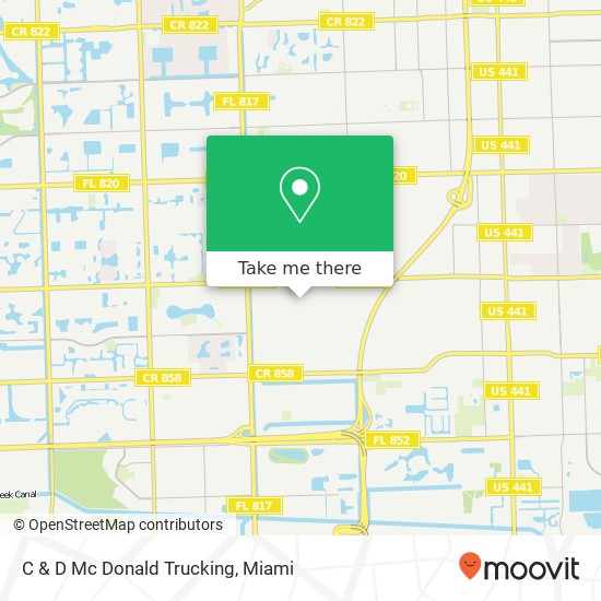 Mapa de C & D Mc Donald Trucking