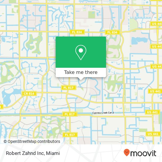 Mapa de Robert Zahnd Inc