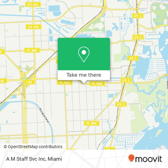 A M Staff Svc Inc map