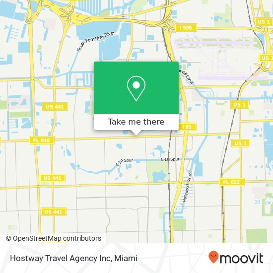 Mapa de Hostway Travel Agency Inc