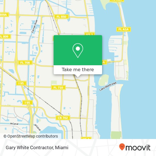 Gary White Contractor map