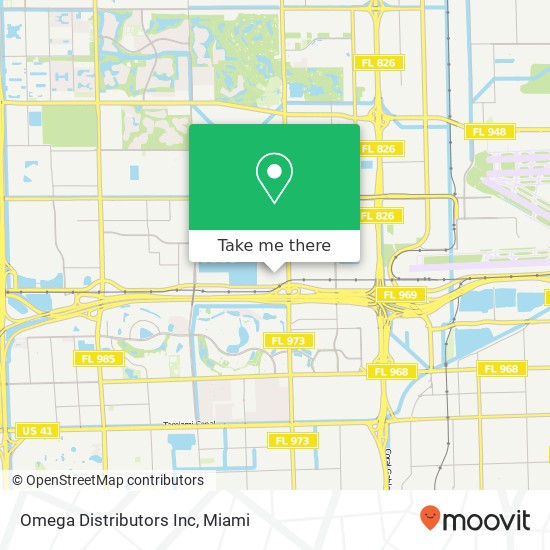 Omega Distributors Inc map