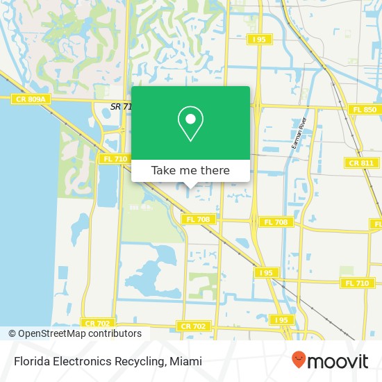 Florida Electronics Recycling map