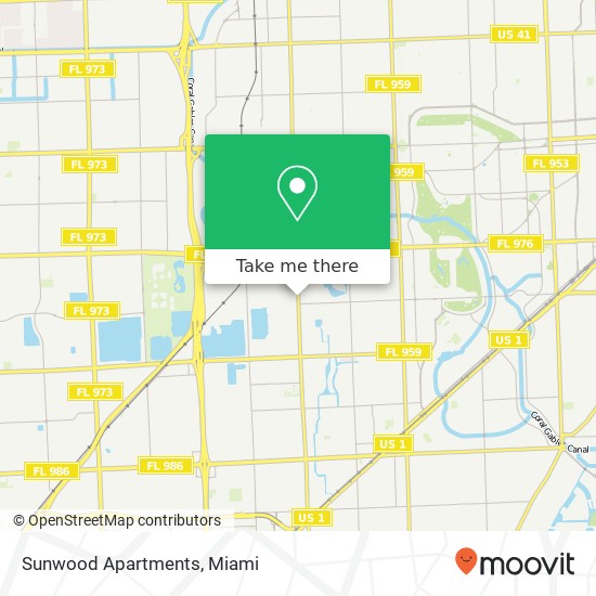 Sunwood Apartments map