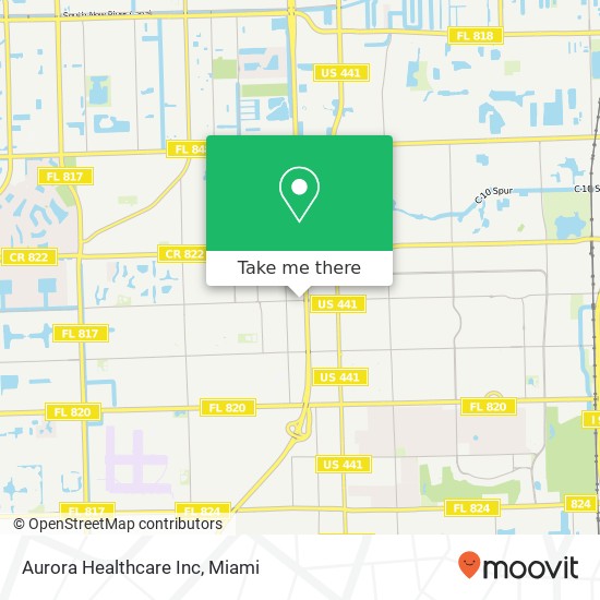 Aurora Healthcare Inc map