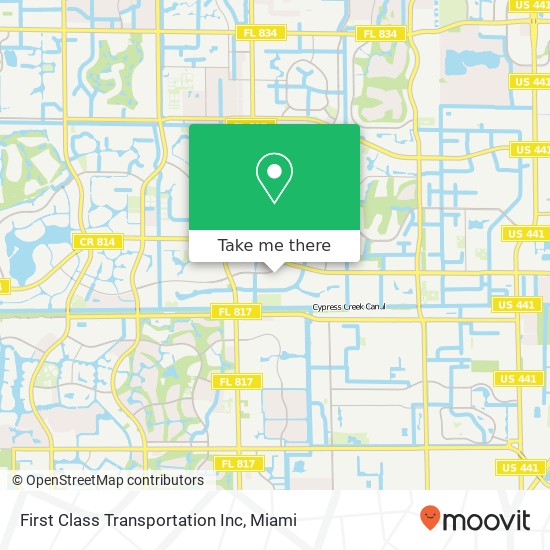 First Class Transportation Inc map