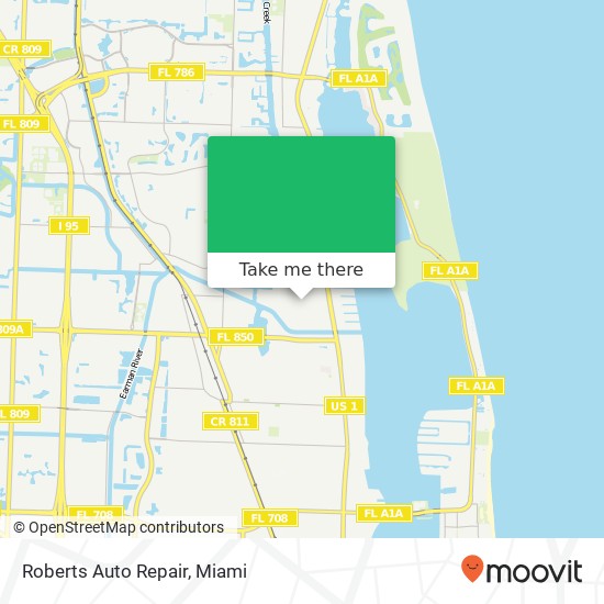 Mapa de Roberts Auto Repair