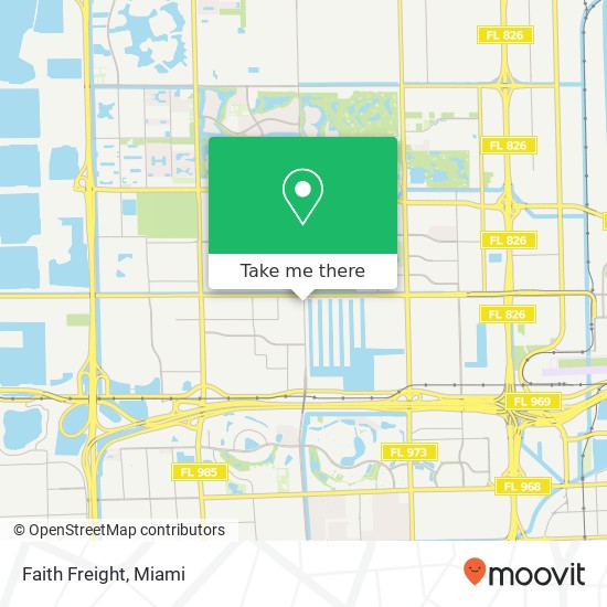 Faith Freight map
