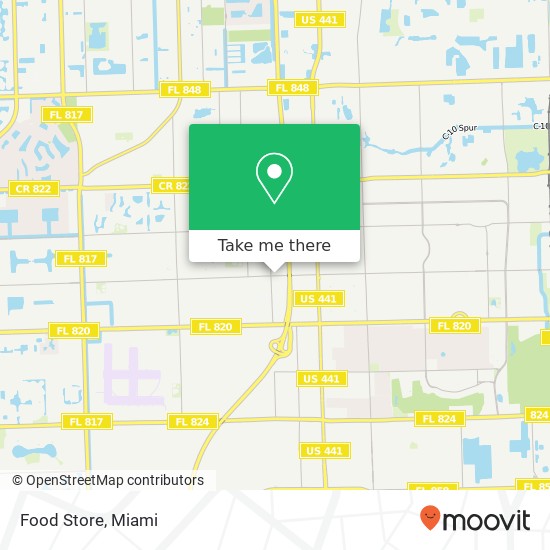 Mapa de Food Store