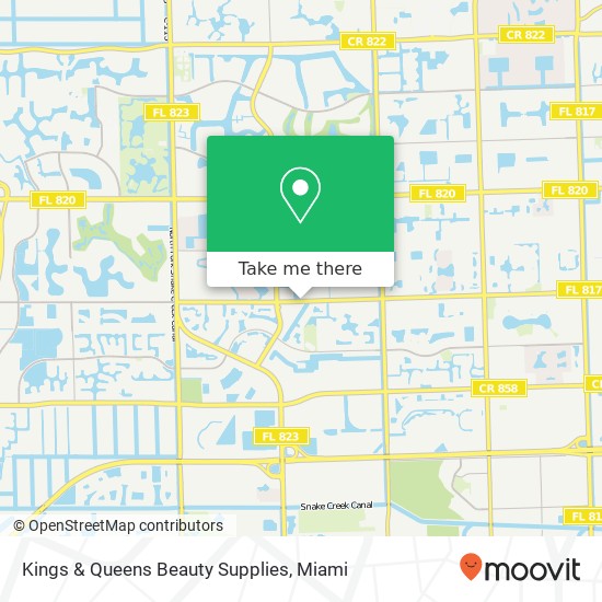 Mapa de Kings & Queens Beauty Supplies