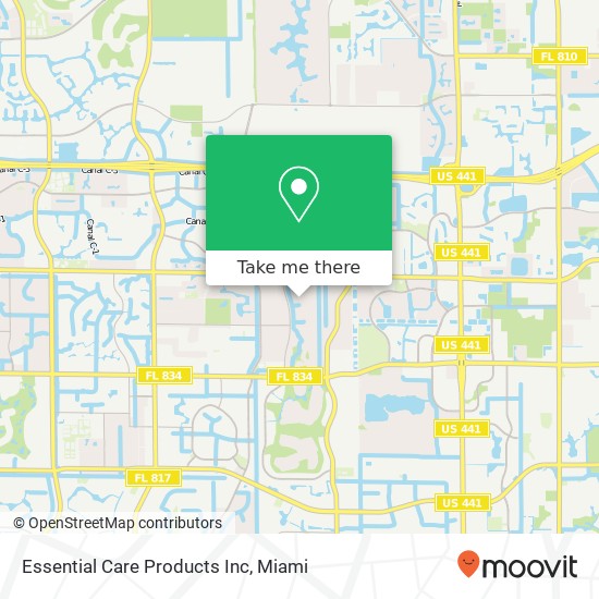 Mapa de Essential Care Products Inc