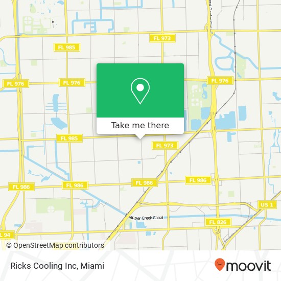 Ricks Cooling Inc map