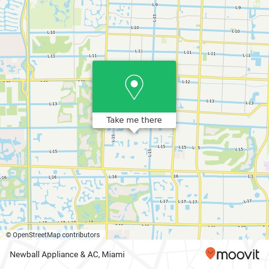 Mapa de Newball Appliance & AC