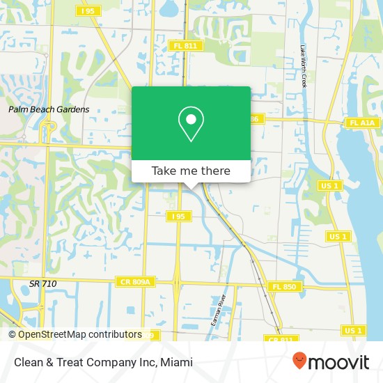 Mapa de Clean & Treat Company Inc