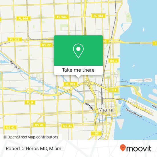 Robert C Heros MD map