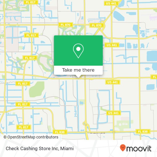 Mapa de Check Cashing Store Inc
