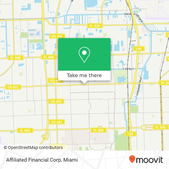 Affiliated Financial Corp map