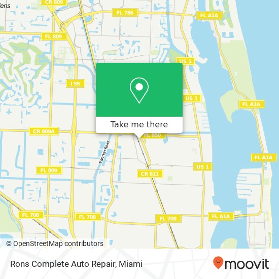 Rons Complete Auto Repair map