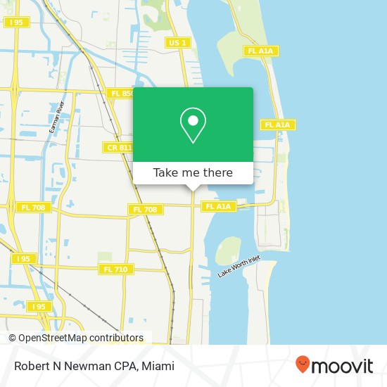 Robert N Newman CPA map