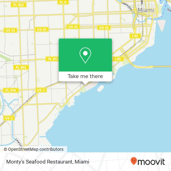 Mapa de Monty's Seafood Restaurant