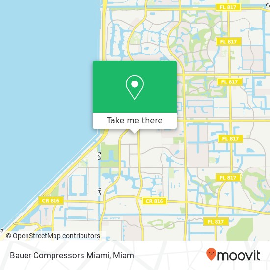 Bauer Compressors Miami map