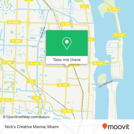 Mapa de Nick's Creative Marine